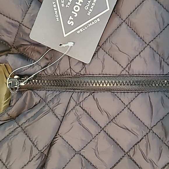 ST. JOHN'S BAY BRAND MEN'S BLACK AND GREEN WINTER HOODED COAT SIZE XL - Picture 9 of 17